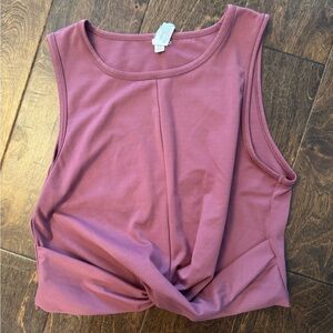 Elegant Mauve Sleeveless Tank Top